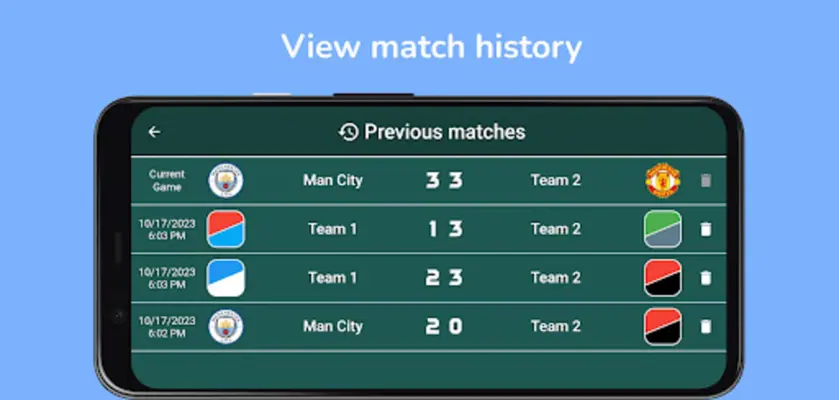 Soccer scoreboard android App screenshot 3